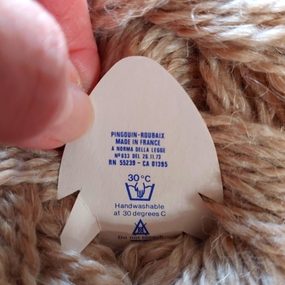 Handmade Cable Knit Long Slouchy Fuzzy Wool Cardigan Ribbed Cuffs - Picture 12 of 14